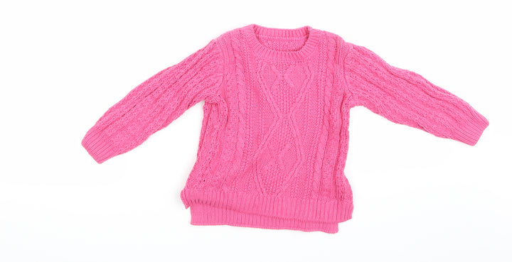 Nutmeg Girls Pink   Pullover Sweatshirt Size 2-3 Years