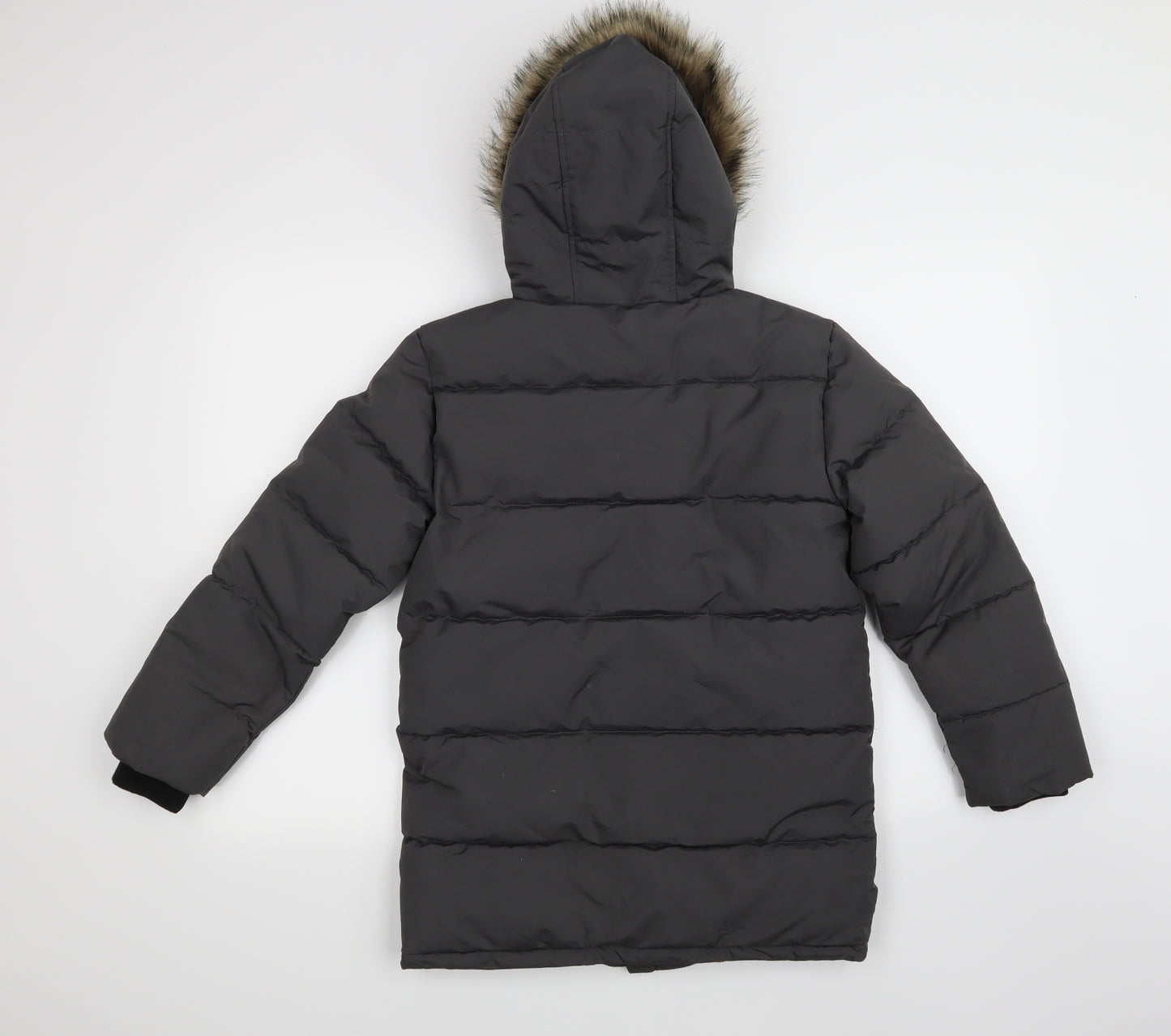 Primark Boys Grey   Parka Coat Size 10-11 Years