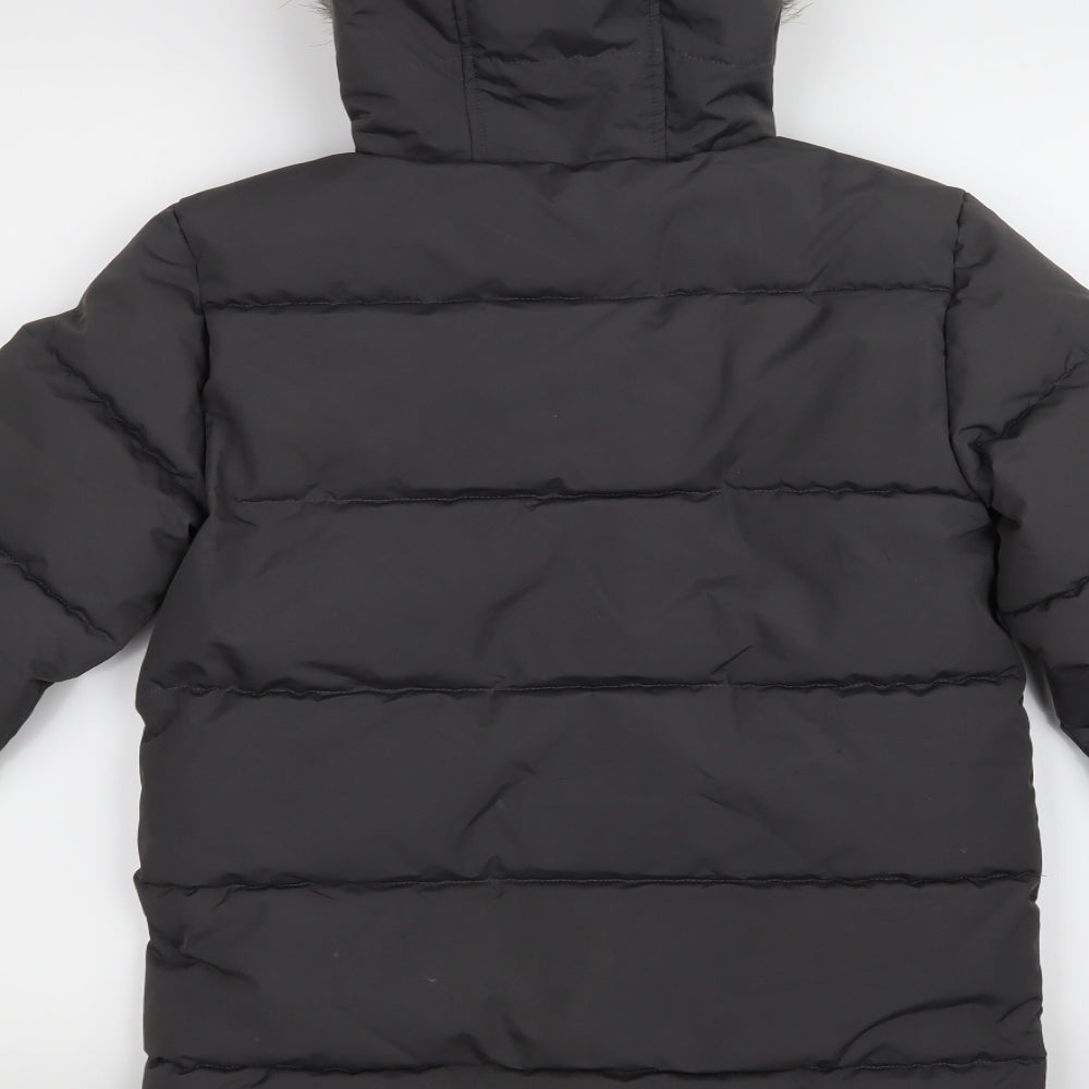 Primark Boys Grey   Parka Coat Size 10-11 Years
