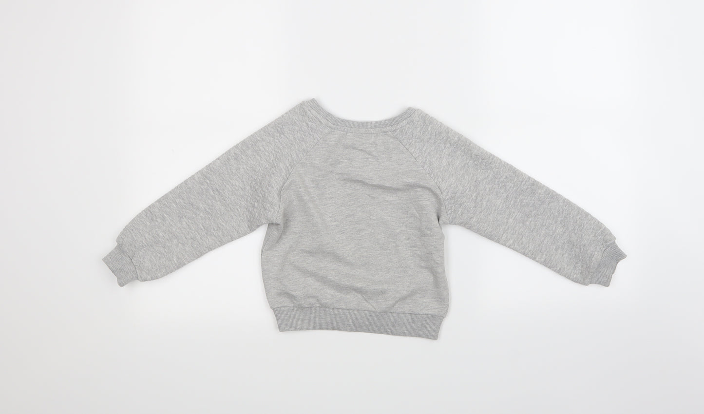 Primark Girls Grey   Pullover Jumper Size 4-5 Years