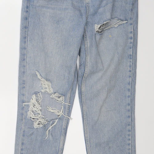 Topshop Womens Blue   Straight Jeans Size 28 L29 in