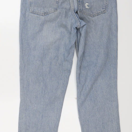 Topshop Womens Blue   Straight Jeans Size 28 L29 in