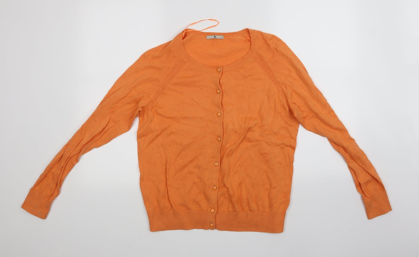 TU  Womens Orange   Cardigan Jumper Size 16