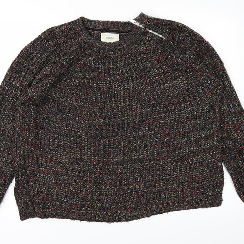 Papaya Womens Black   Pullover Jumper Size M