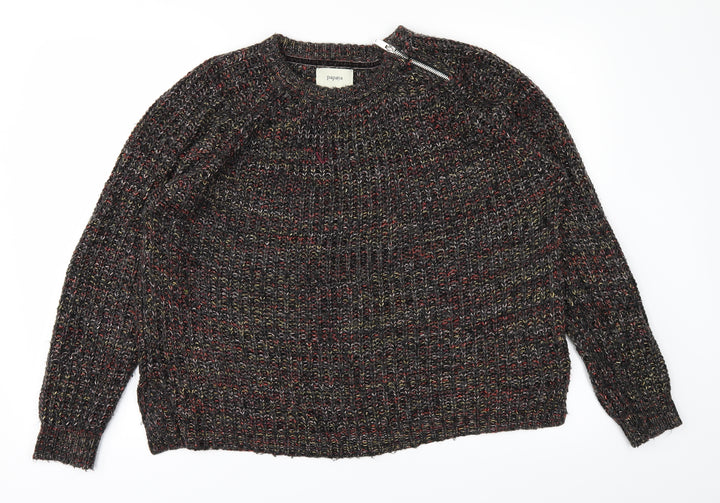 Papaya Womens Black   Pullover Jumper Size M