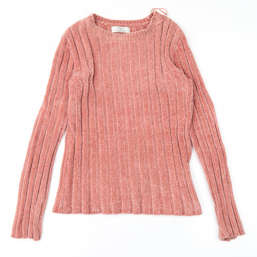 Bershka Womens Pink   Pullover Jumper Size S