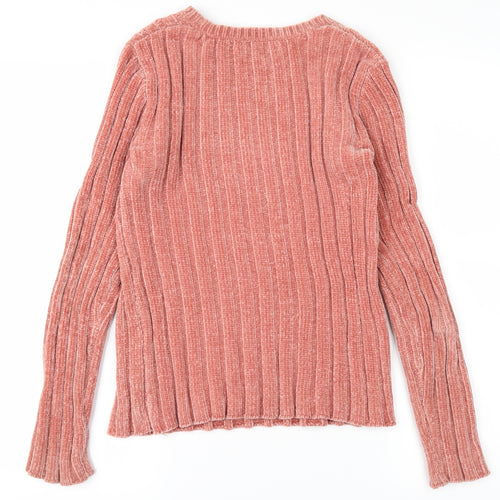 Bershka Womens Pink   Pullover Jumper Size S
