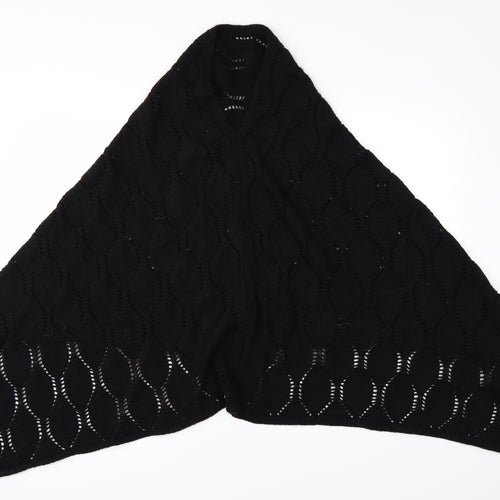 Preworn Womens Black  Knit  Shawl/Wrap