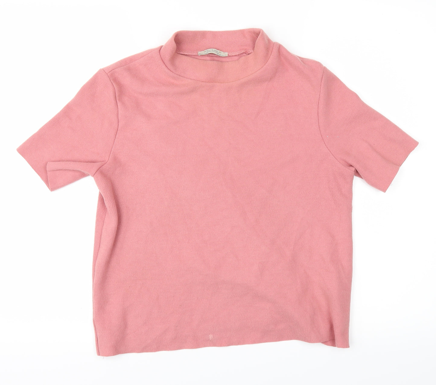 Zara Womens Pink   Basic Polo Size M