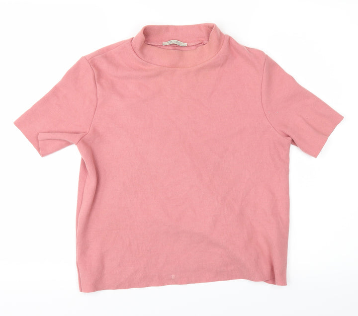 Zara Womens Pink   Basic Polo Size M