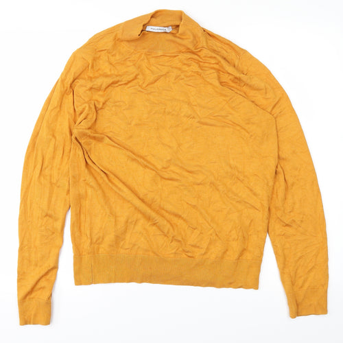 Full Circle Womens Yellow   Basic T-Shirt Size L