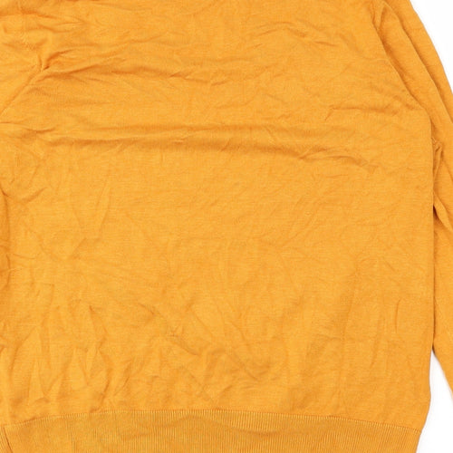 Full Circle Womens Yellow   Basic T-Shirt Size L