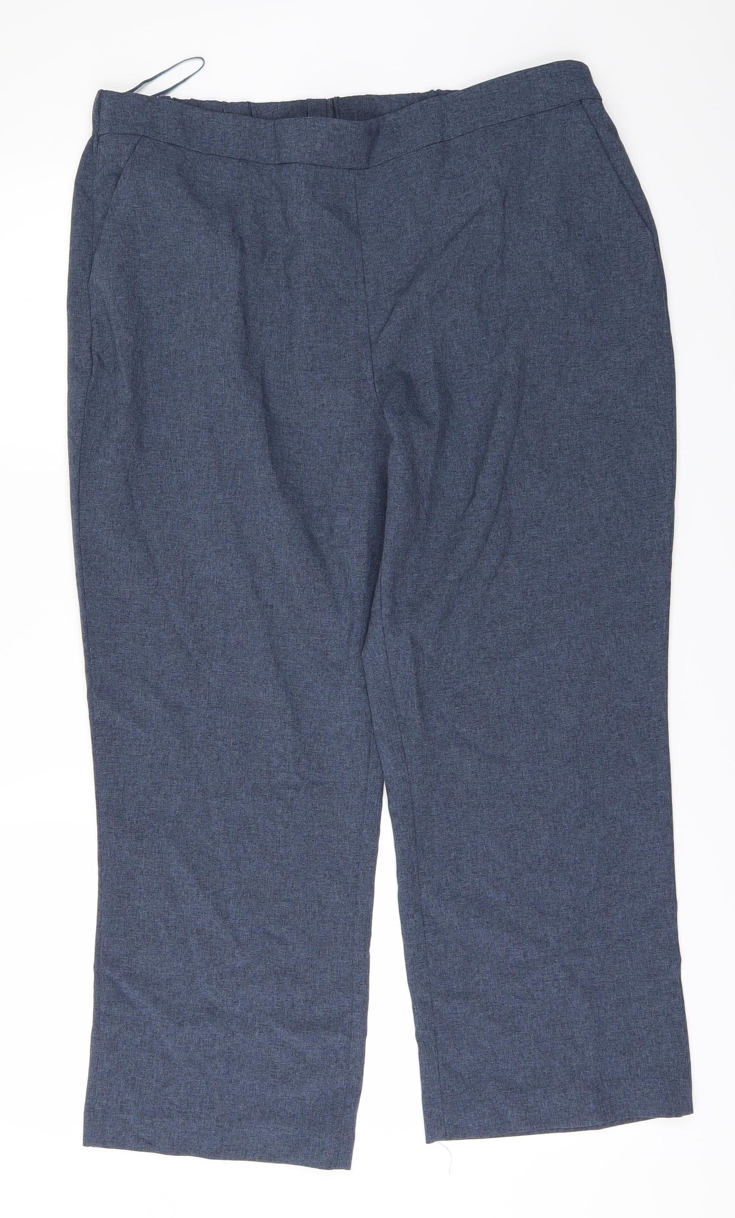 Preworn Womens Blue   Trousers  Size 16 L25 in