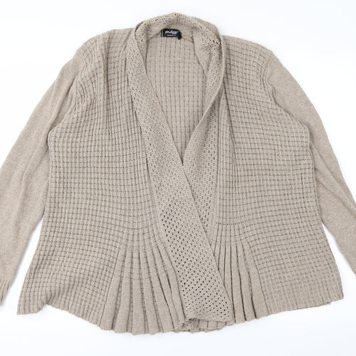 Pulse Womens Brown   Cardigan Jumper Size M
