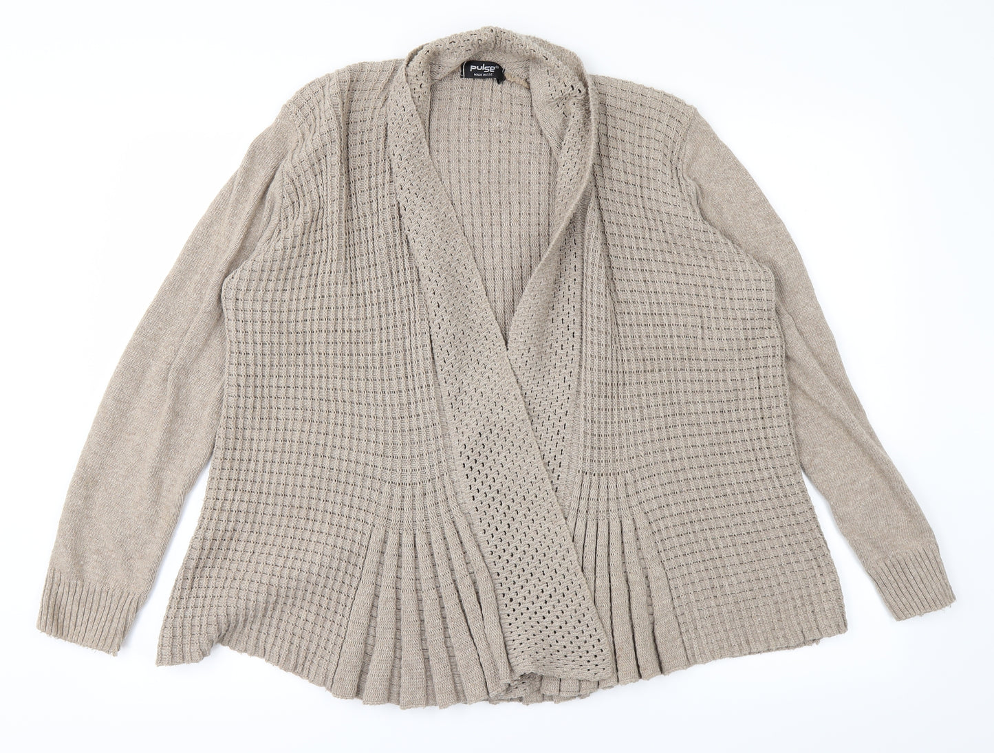 Pulse Womens Brown   Cardigan Jumper Size M