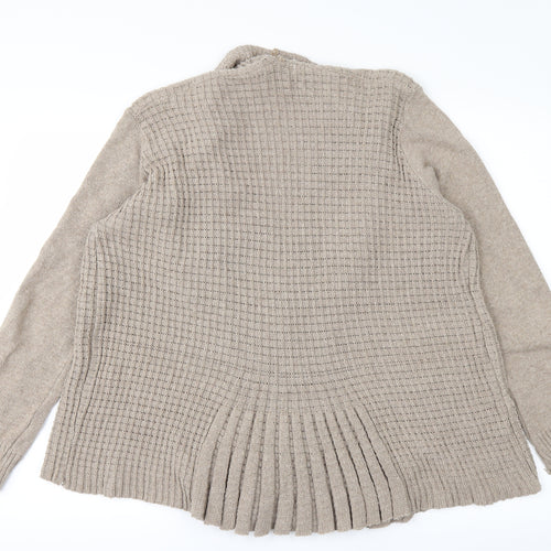 Pulse Womens Brown   Cardigan Jumper Size M