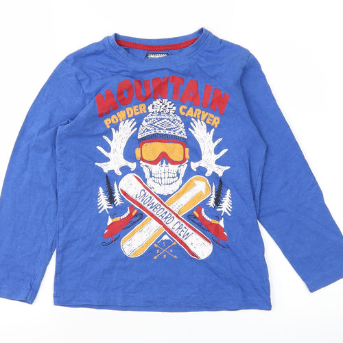 TU Boys Blue   Basic T-Shirt Size 7 Years