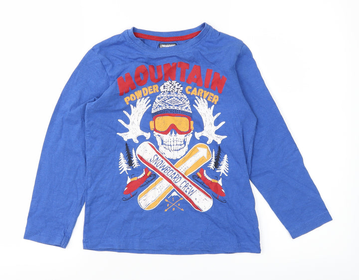 TU Boys Blue   Basic T-Shirt Size 7 Years