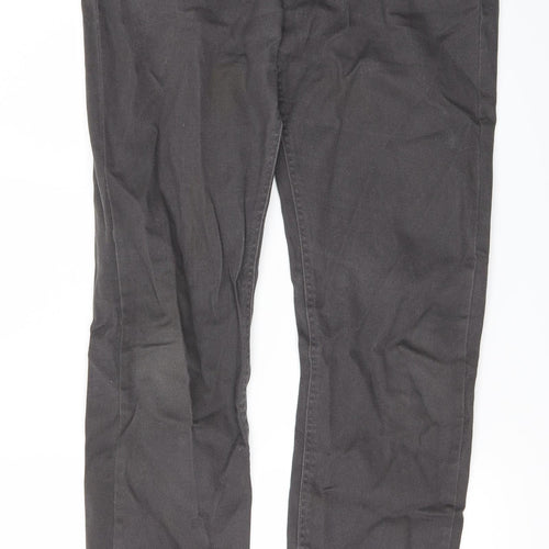 DenimCo Mens Black  Denim Straight Jeans Size 32 L28 in
