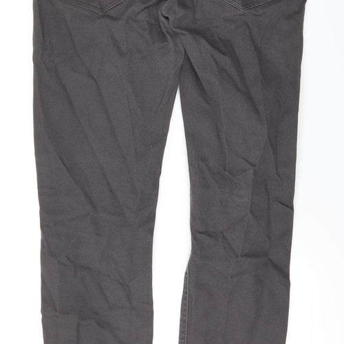 DenimCo Mens Black  Denim Straight Jeans Size 32 L28 in