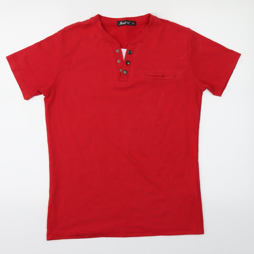 Andrid Boys Red   Basic T-Shirt Size M