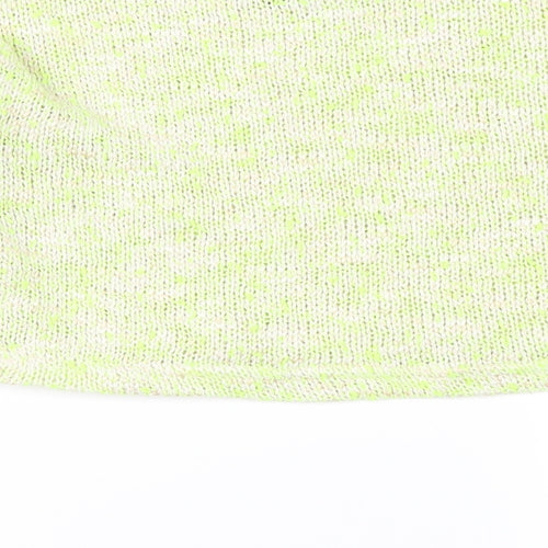 New Look Girls White  Knit Cropped T-Shirt Size 10-11 Years