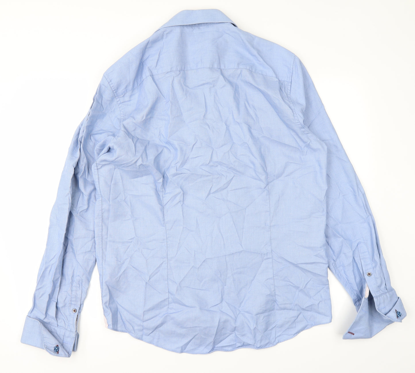 Burton Mens Blue    Dress Shirt Size L