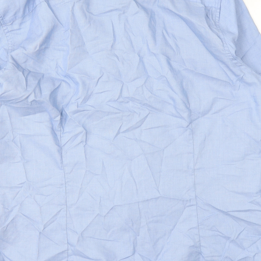 Burton Mens Blue    Dress Shirt Size L