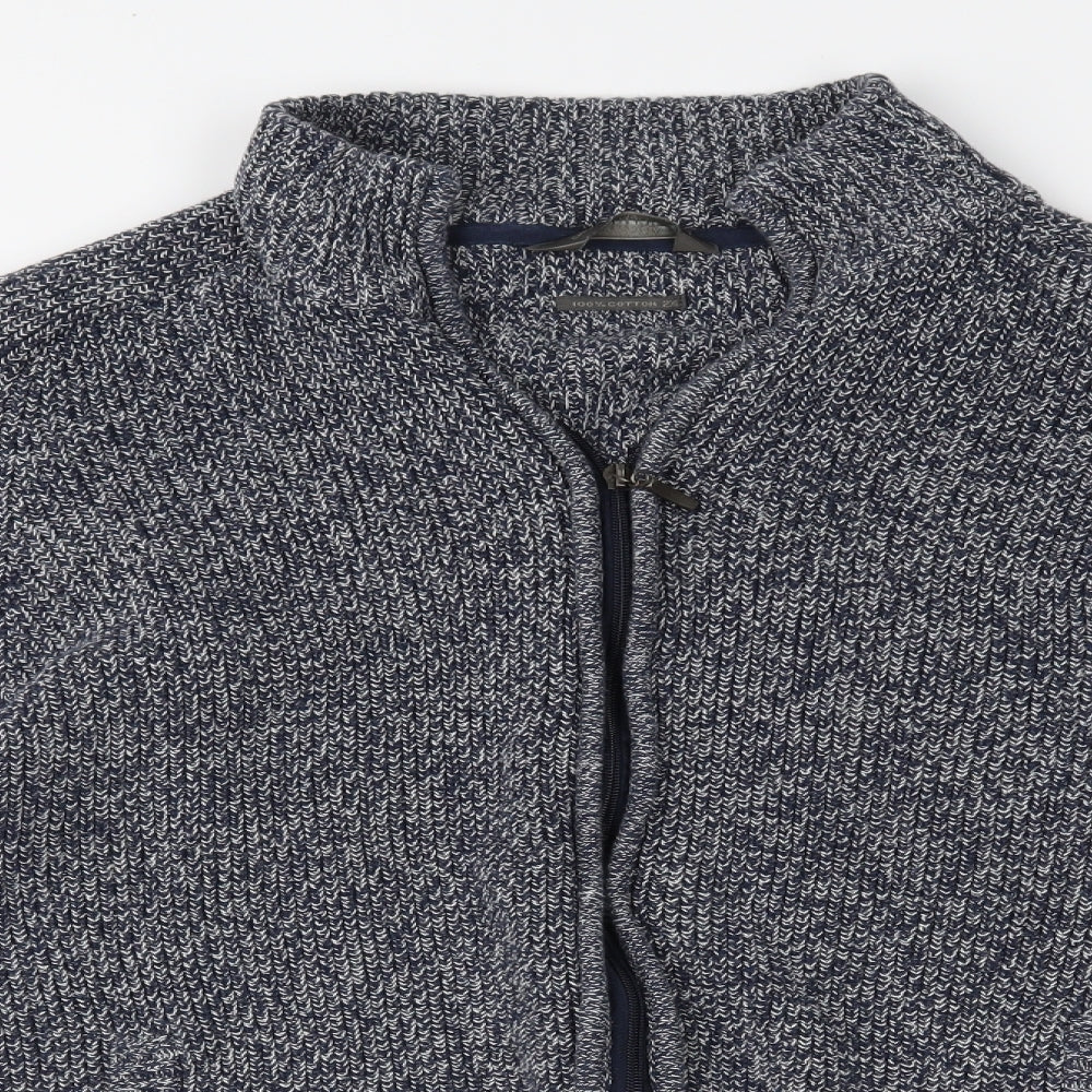 Cedar Wood State Mens Blue   Cardigan Jumper Size 2XL