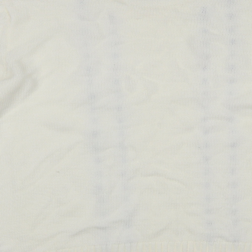 Papaya Womens White   Pullover Jumper Size L