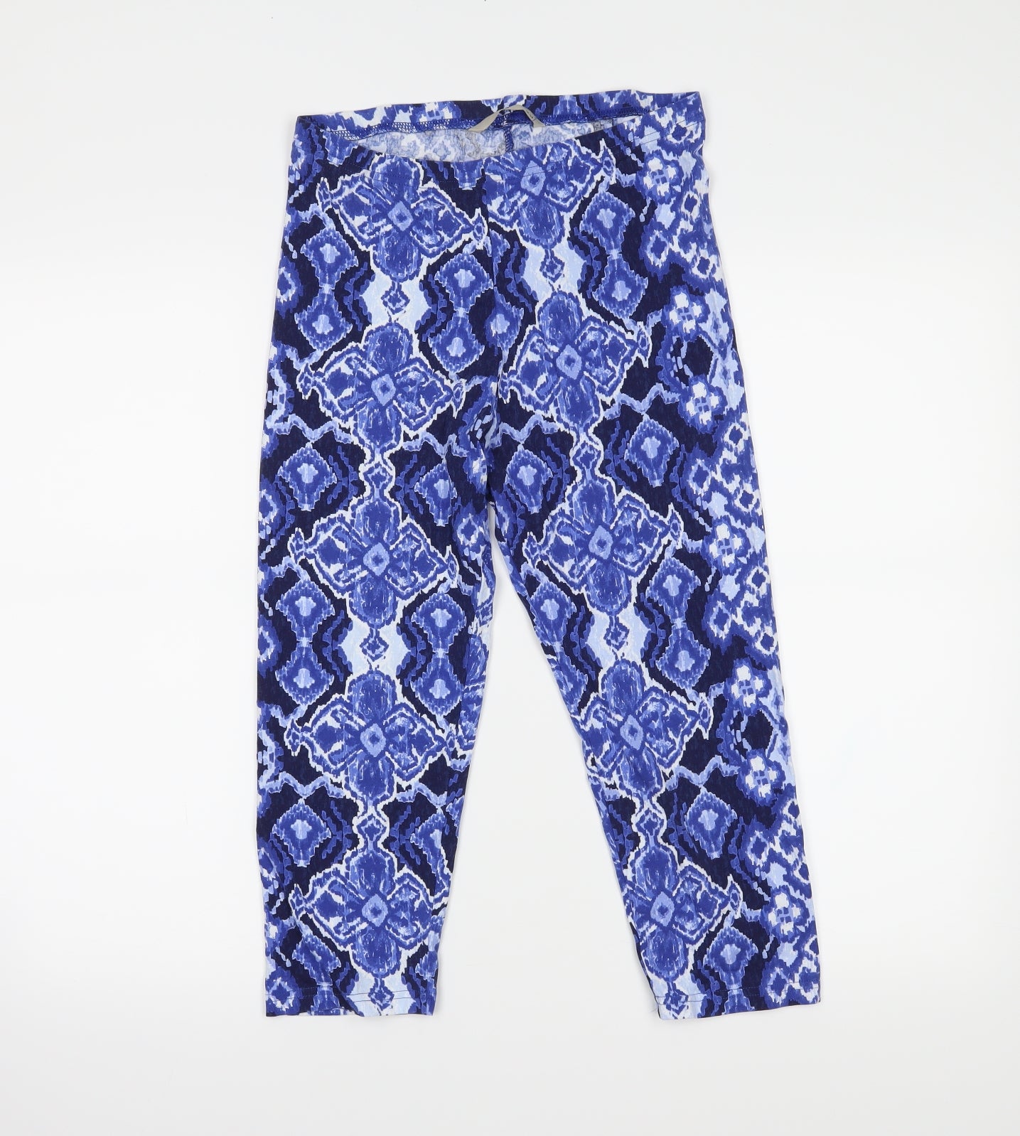 TU Womens Blue   Cropped Leggings Size 12 L20 in