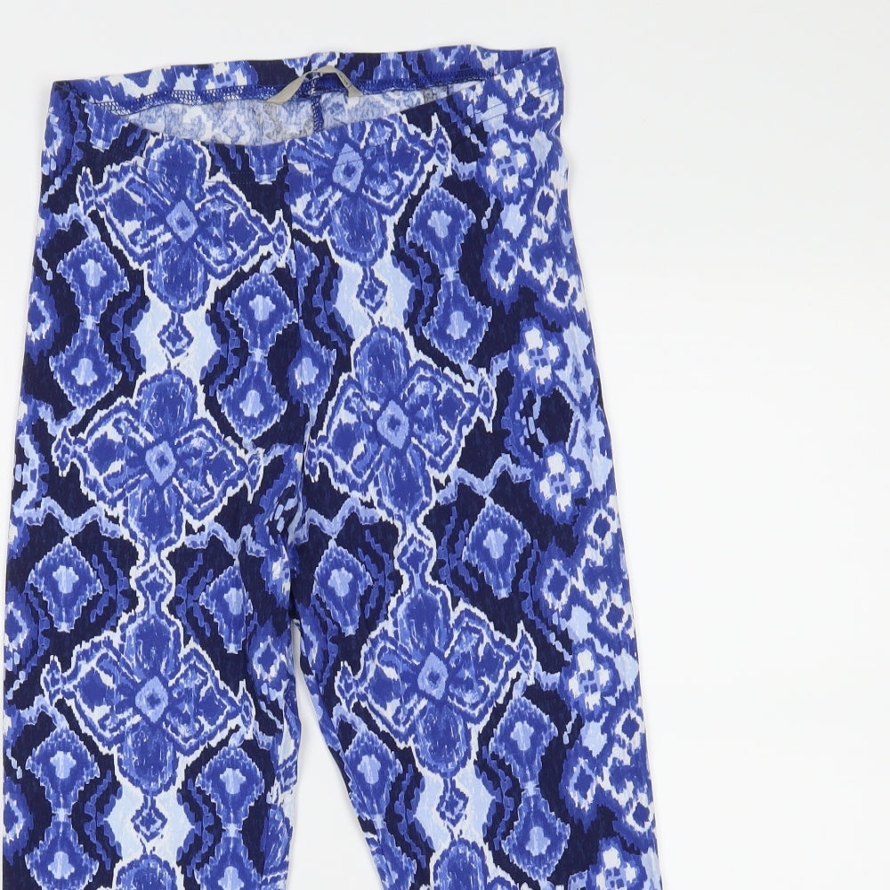 TU Womens Blue   Cropped Leggings Size 12 L20 in