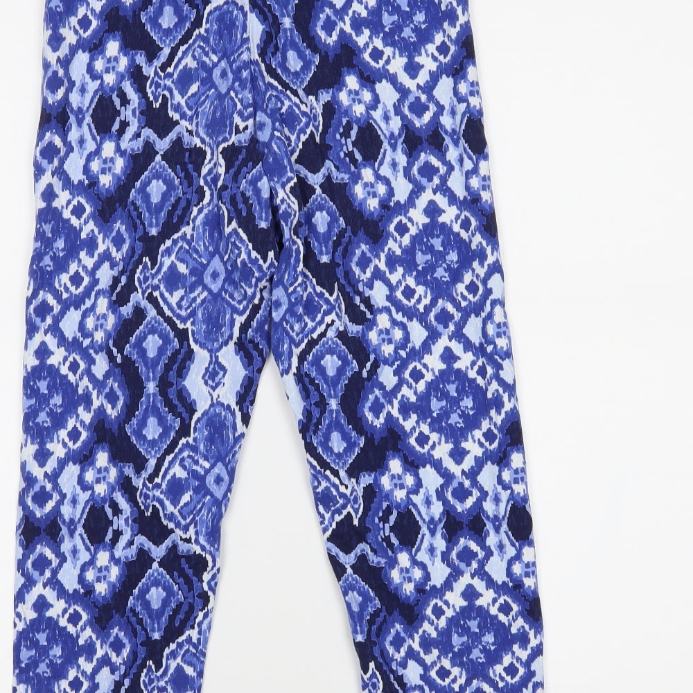 TU Womens Blue   Cropped Leggings Size 12 L20 in