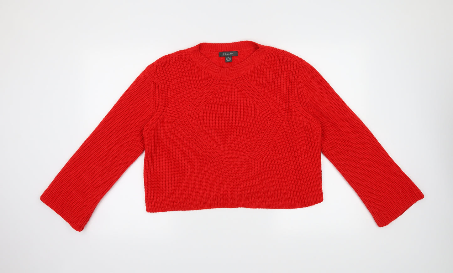 Primark Womens Red   Pullover Jumper Size 10  - Cropped