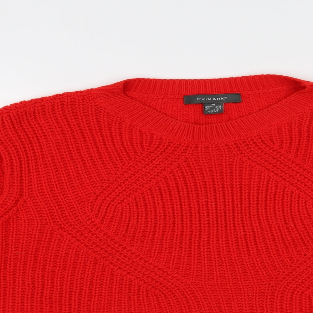 Primark Womens Red   Pullover Jumper Size 10  - Cropped