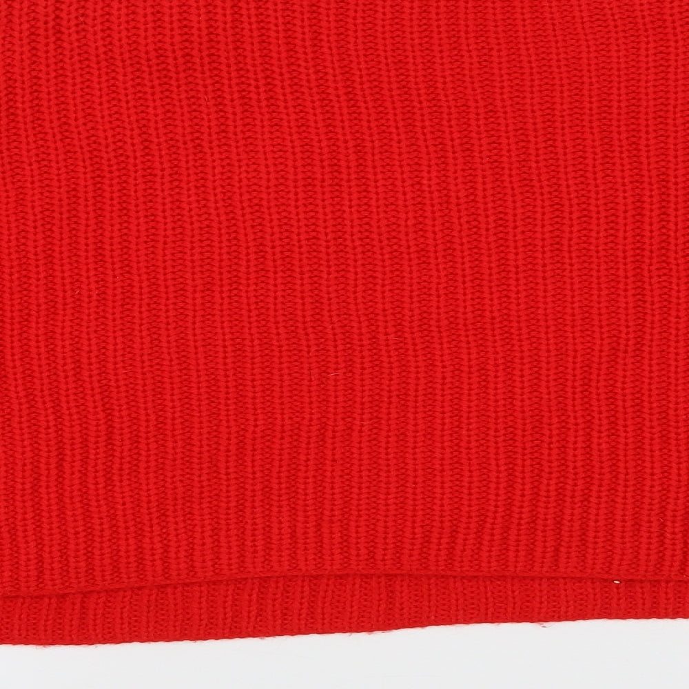Primark Womens Red   Pullover Jumper Size 10  - Cropped