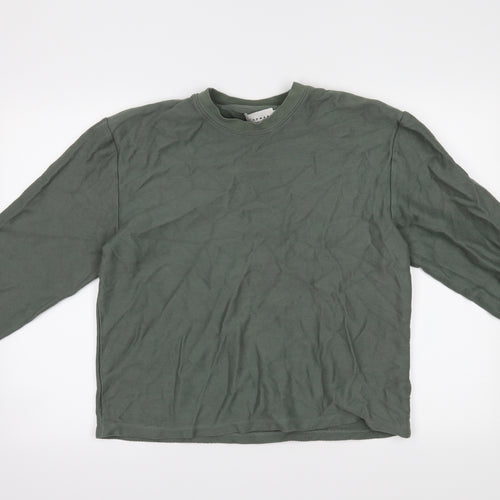 Topman Mens Green   Pullover Jumper Size S