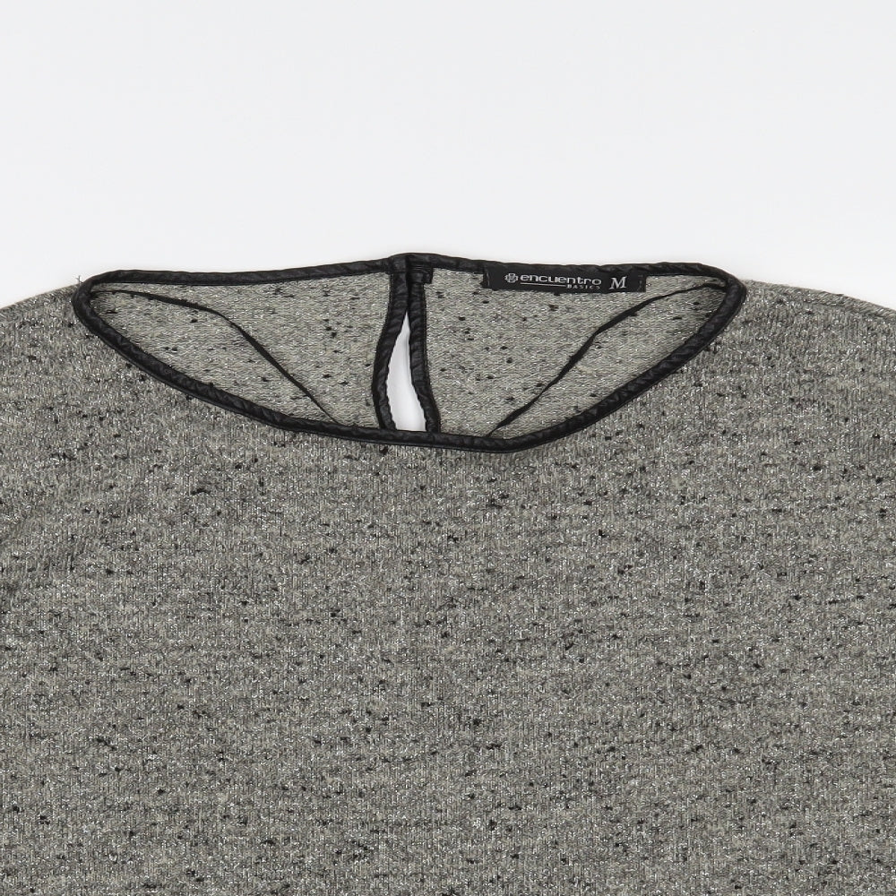 Encuentro Womens Grey   Basic Blouse Size M