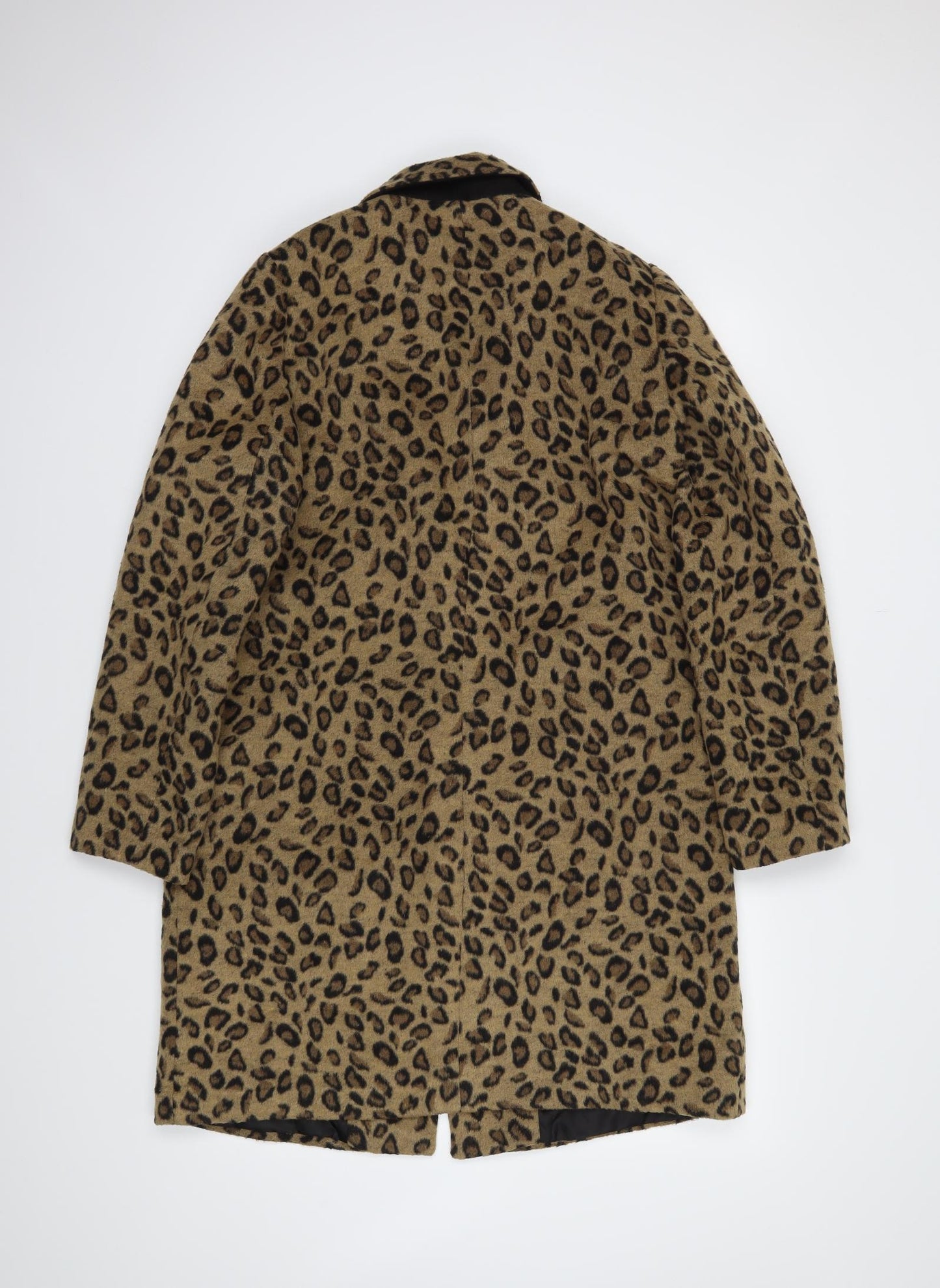 Atmosphere Womens Beige Animal Print  Jacket Coat Size 14