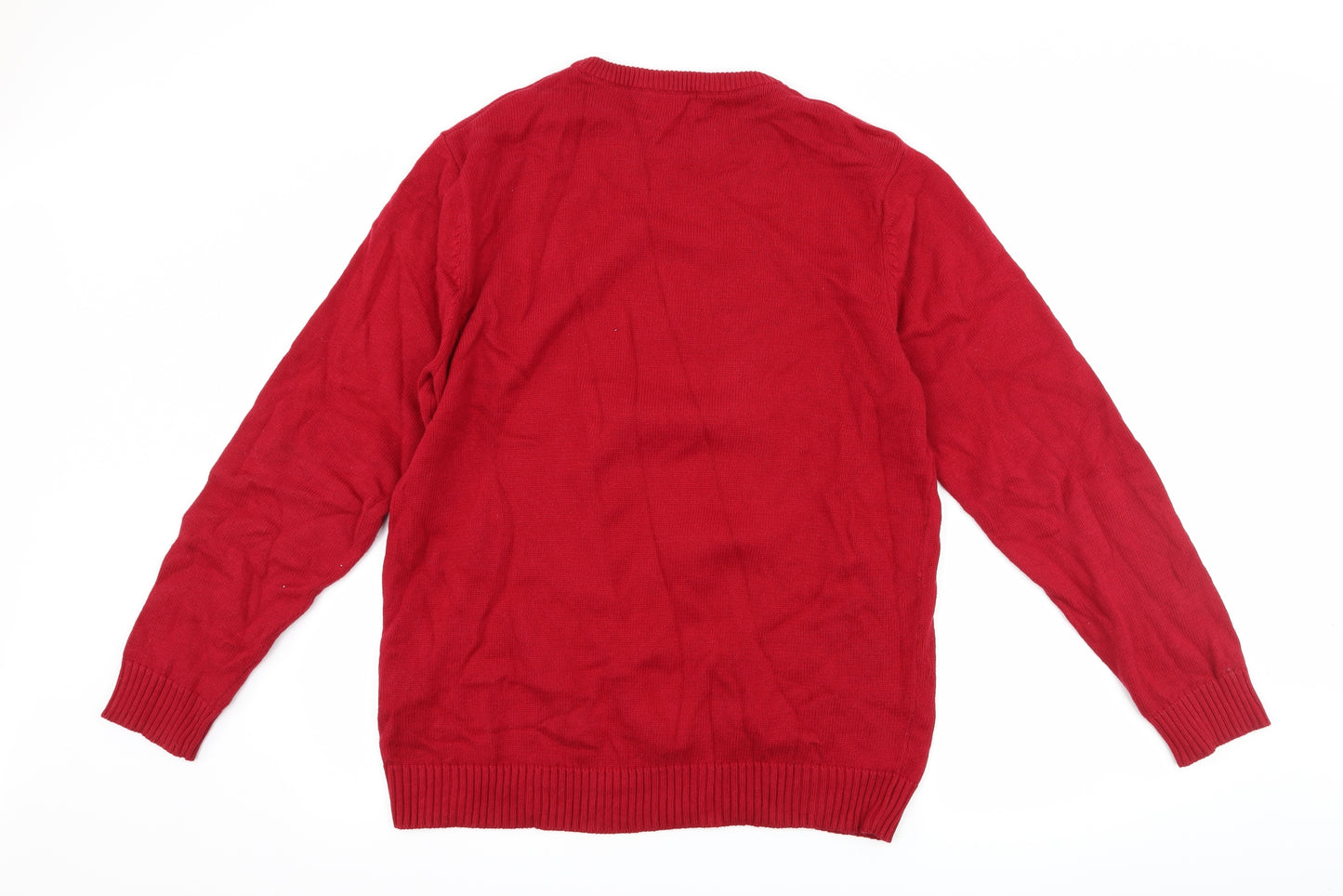 Maine Mens Red   Pullover Jumper Size M