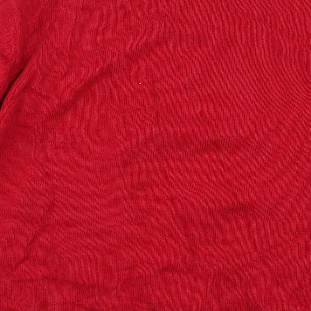 Maine Mens Red   Pullover Jumper Size M