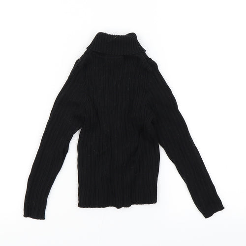 Nutmeg Girls Black   Pullover Jumper Size 5-6 Years