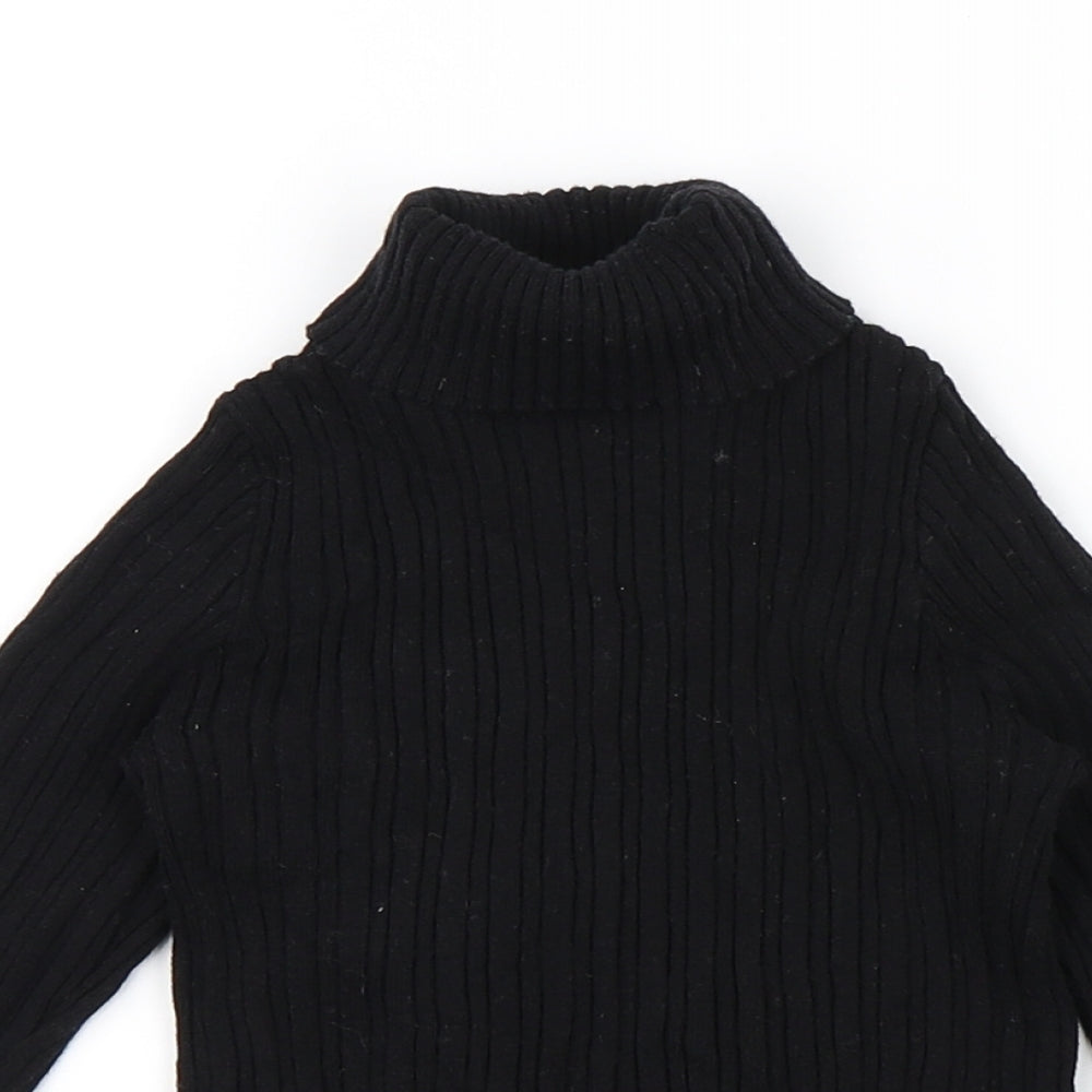 Nutmeg Girls Black   Pullover Jumper Size 5-6 Years