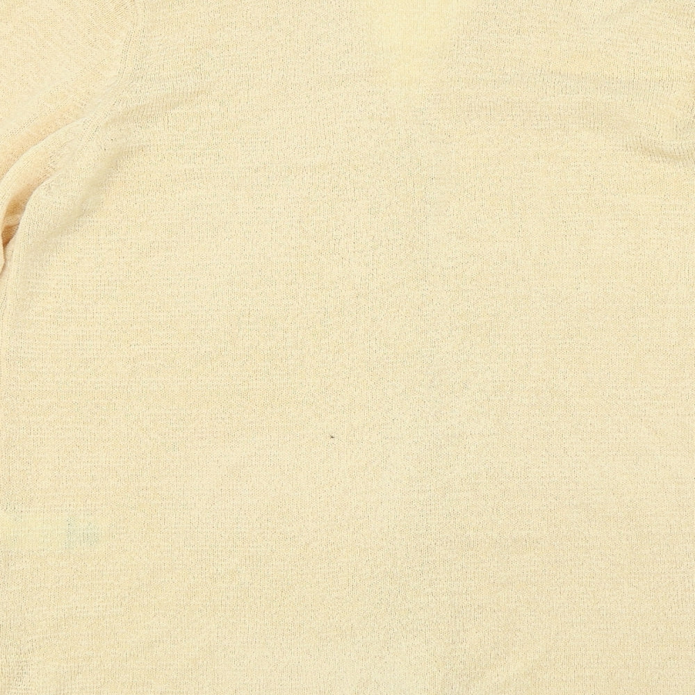 Marks and Spencer Womens Yellow   Cardigan Jumper Size 14