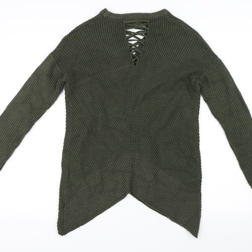 Select Womens Green   Pullover Jumper Size 8
