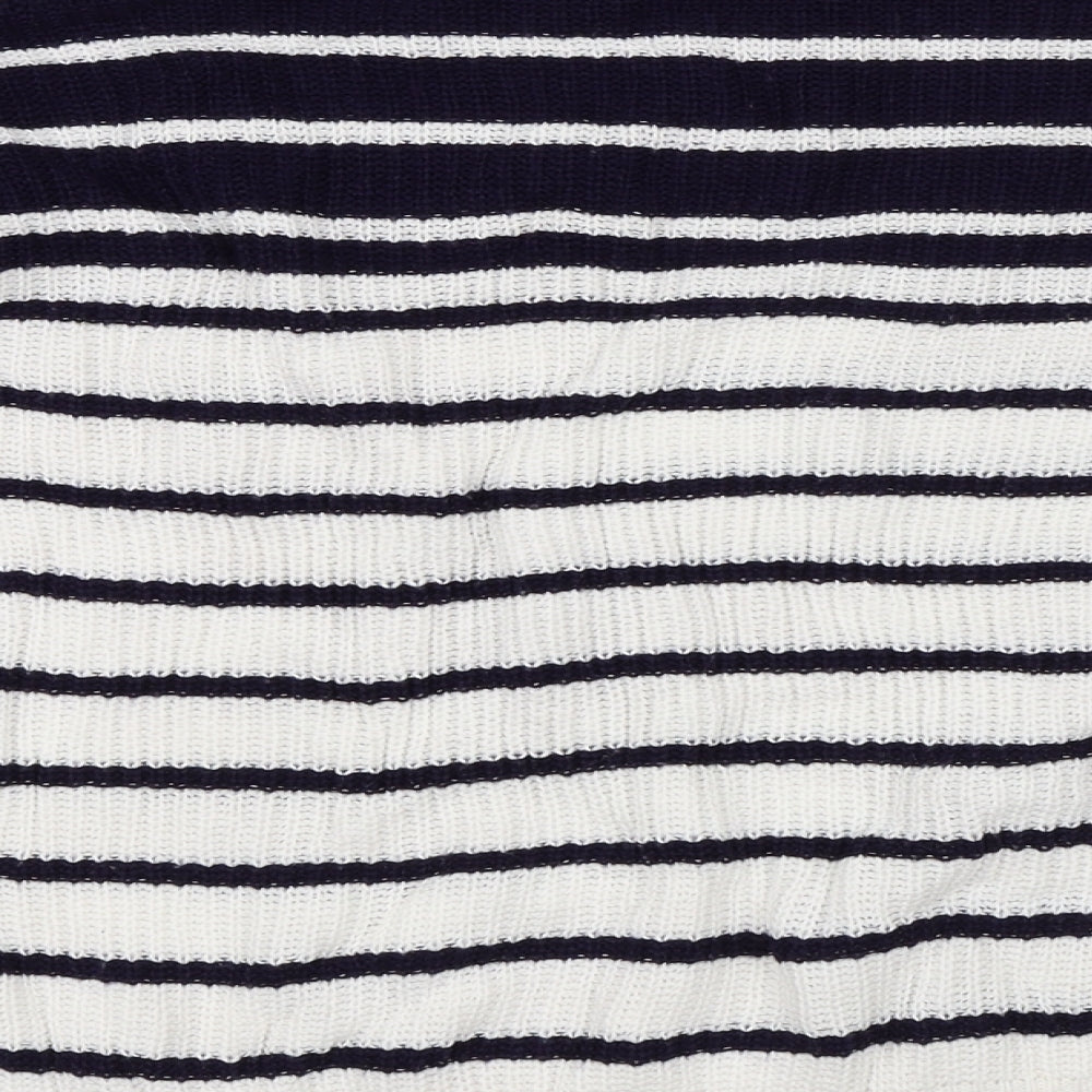 Studio Womens Blue Striped  Pullover Jumper Size 20