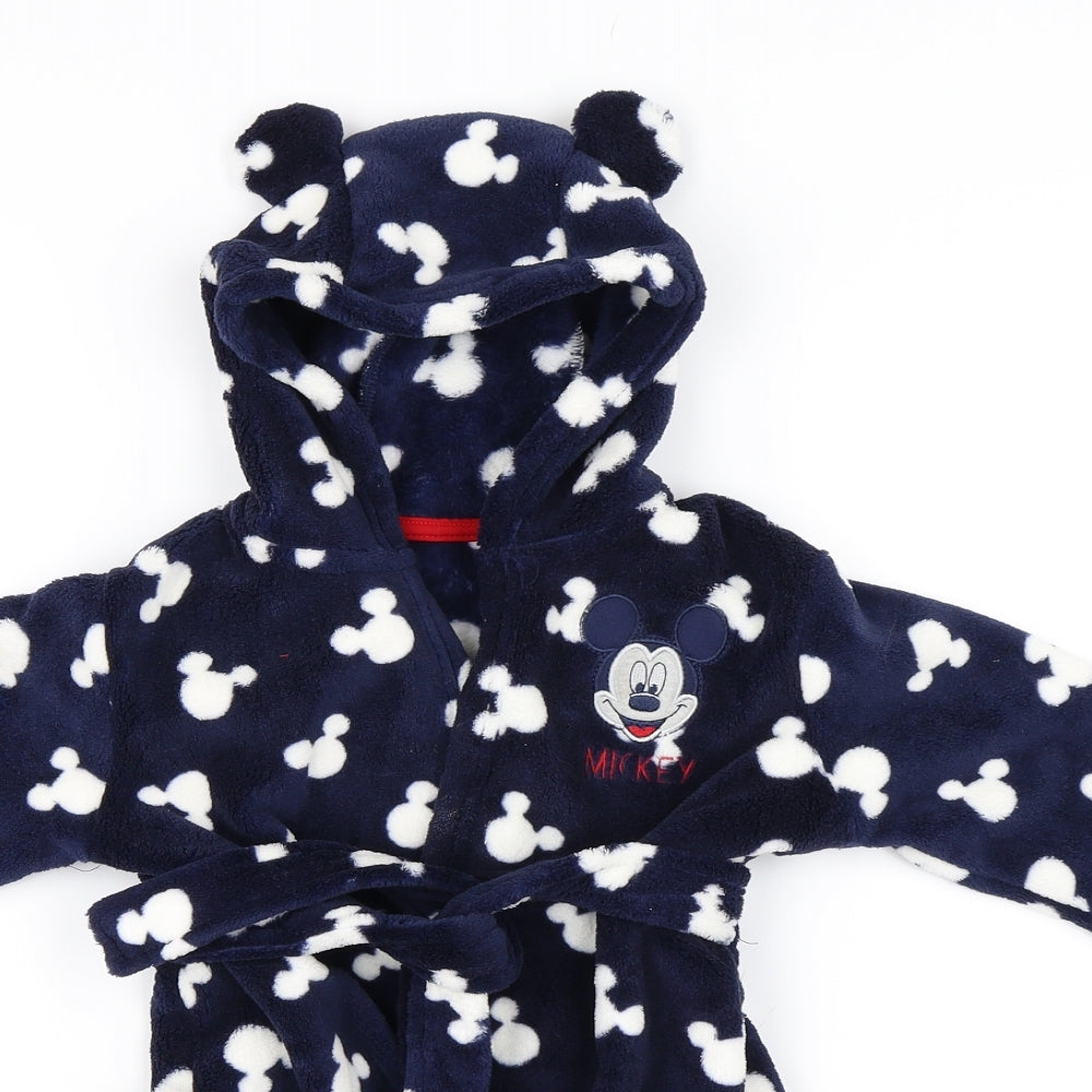 George Baby Blue Polka Dot   Robe Size 18-24 Months  - Disney Minnie Mouse