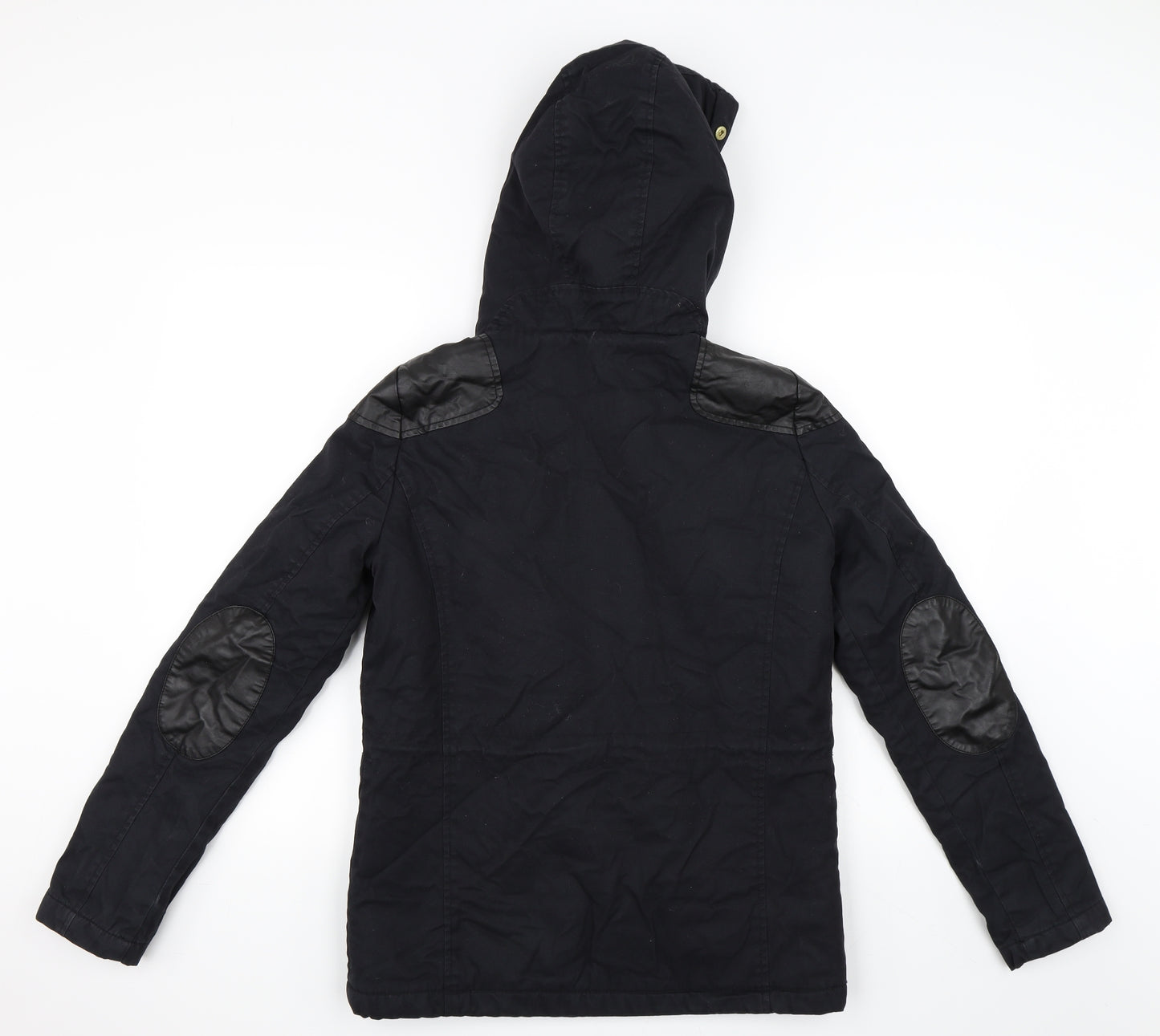 Topshop Womens Black   Parka Coat Size 8