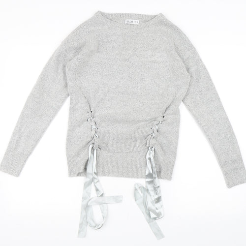 WOW Womens Grey   Pullover Jumper Size XS
