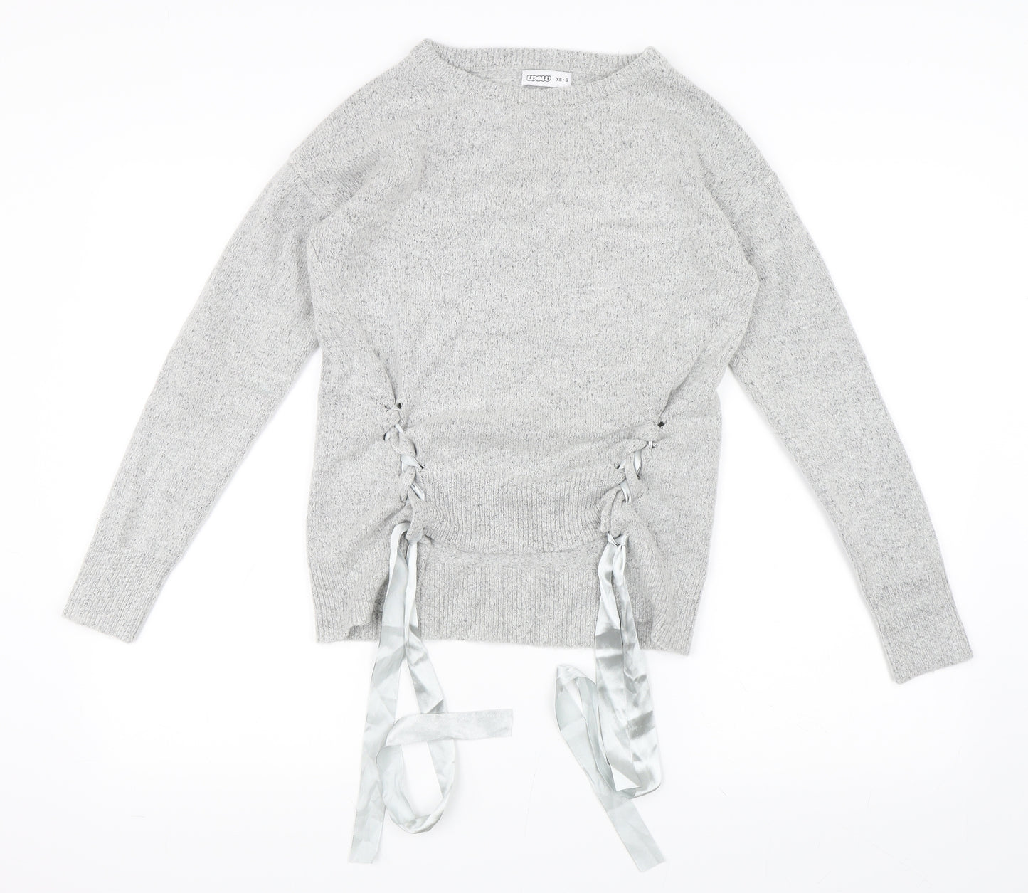 WOW Womens Grey   Pullover Jumper Size XS